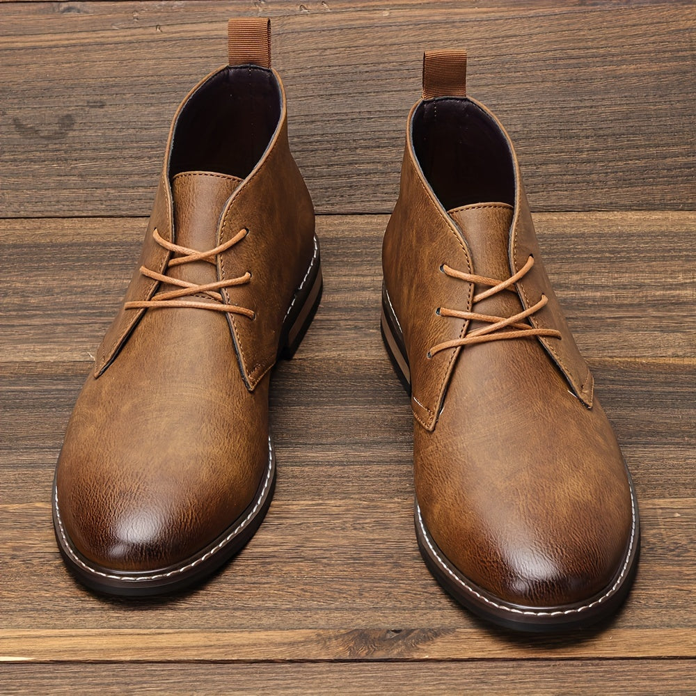 Vintage Solid Colour Ankle Boots
