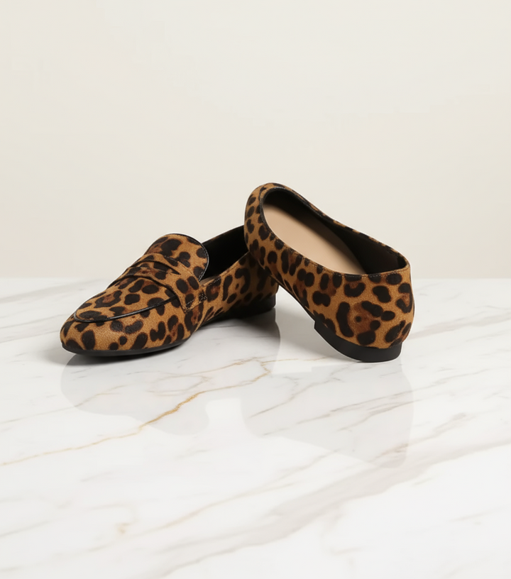 Leopard Flat Loafers