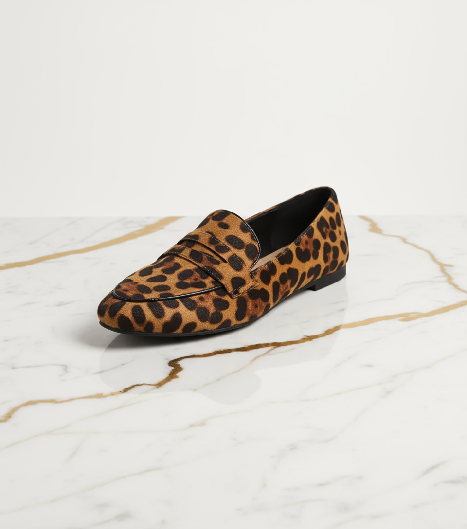 Leopard Flat Loafers