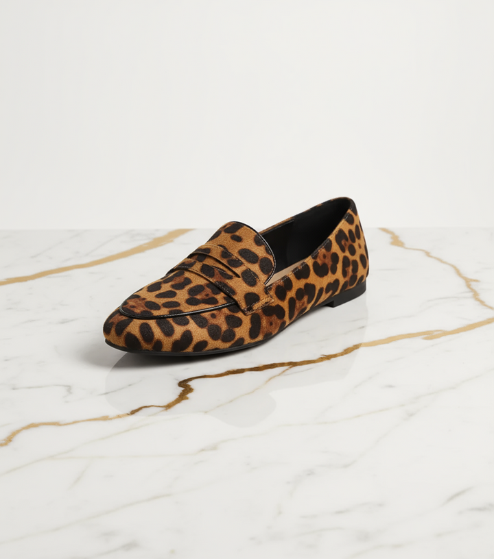 Leopard Flat Loafers