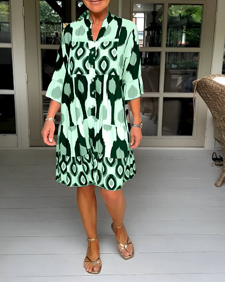 Button Midi Dress