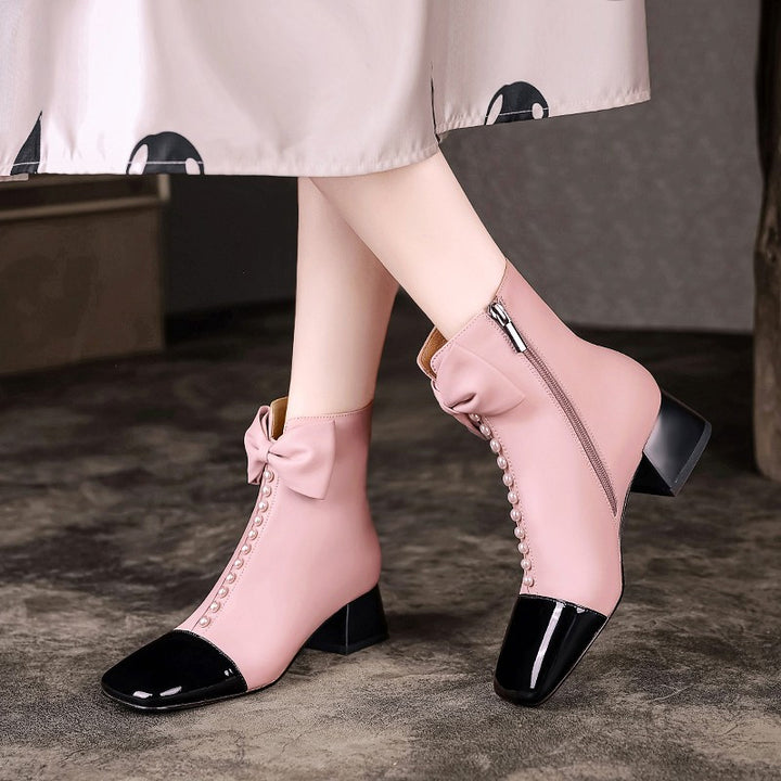 Bow-Knot Ankle Boots