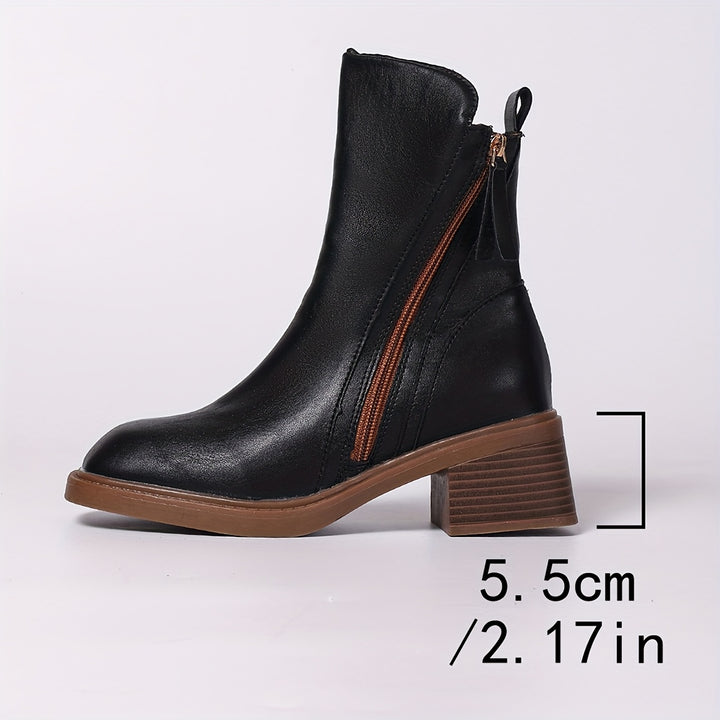 Women's Chunky Block Heel Boots