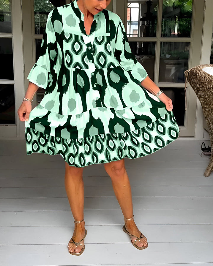 Button Midi Dress