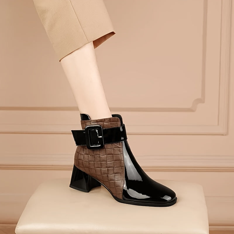 Pointed Toe Winter Boots with Side Zipper