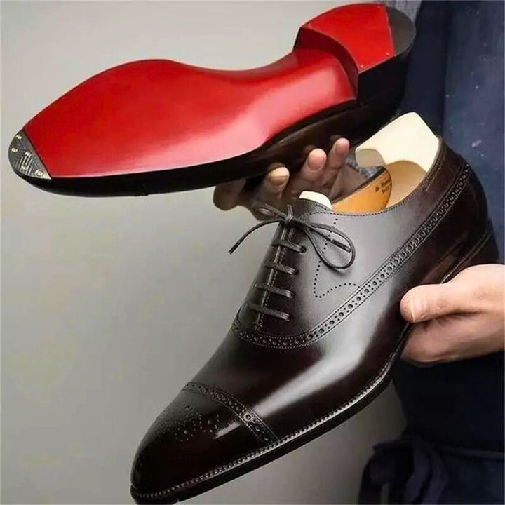 Lace Up Oxford Brogue Shoes