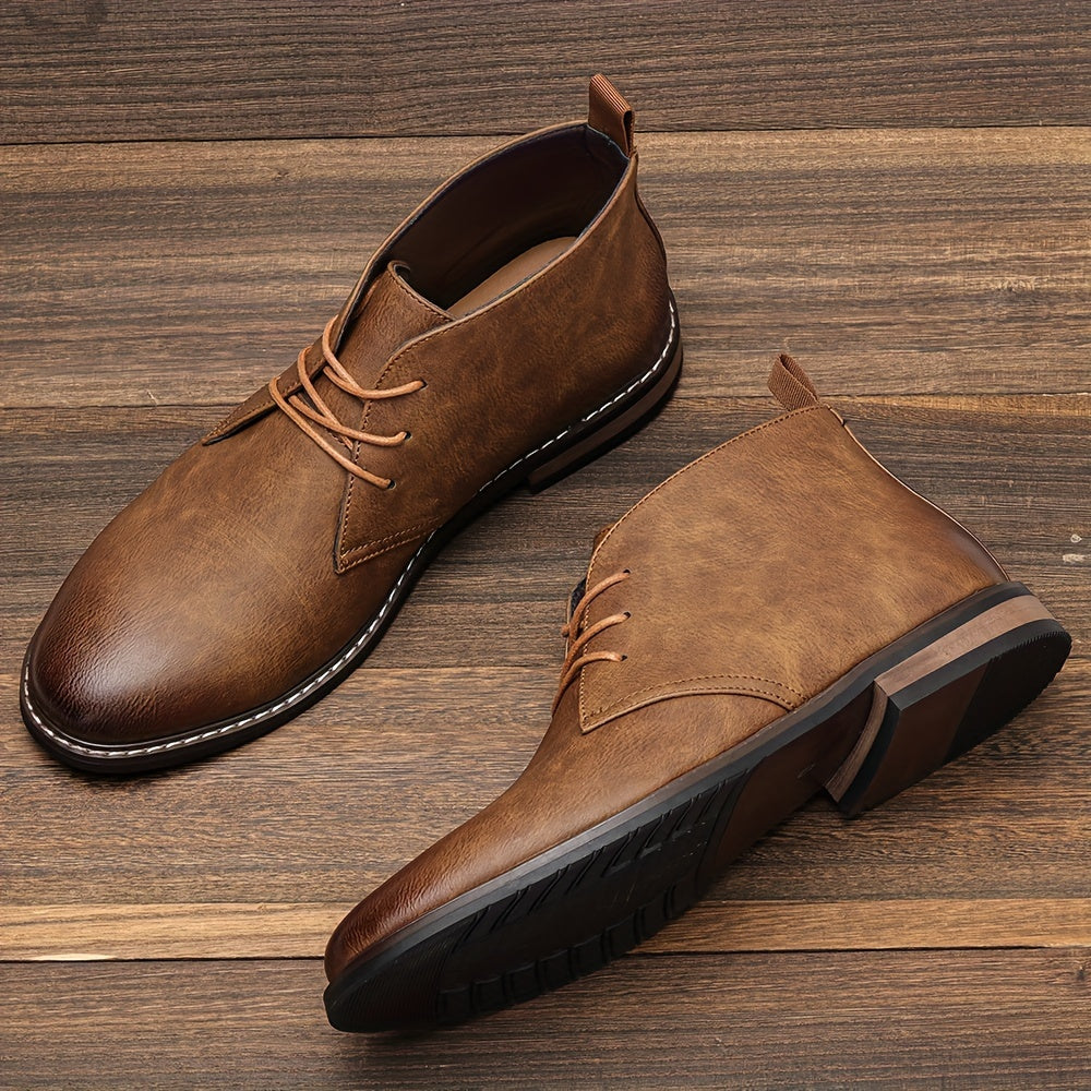 Vintage Solid Colour Ankle Boots
