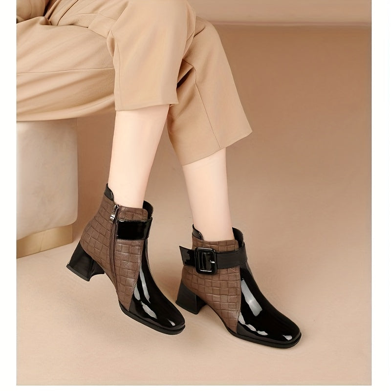 Pointed Toe Winter Boots with Side Zipper