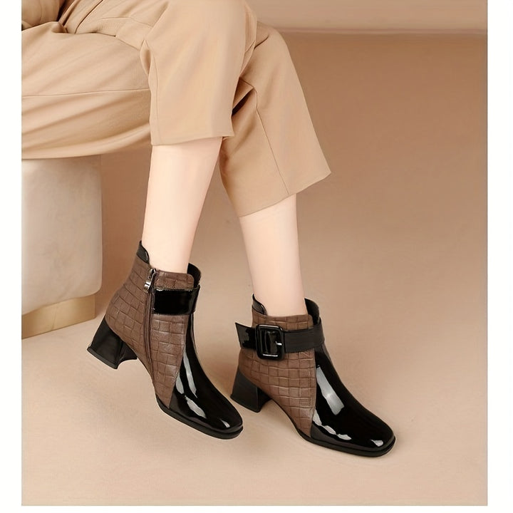 Pointed Toe Winter Boots with Side Zipper