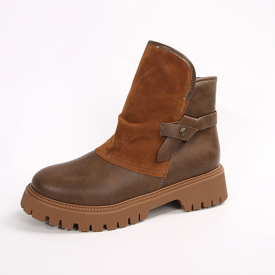 Women's Synthetic Leather Winter Boots