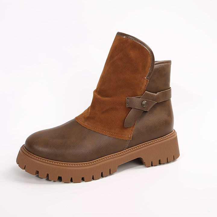 Women's Synthetic Leather Winter Boots