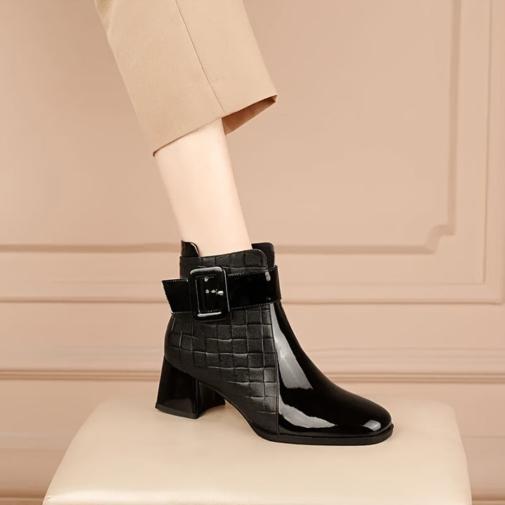Pointed Toe Winter Boots with Side Zipper