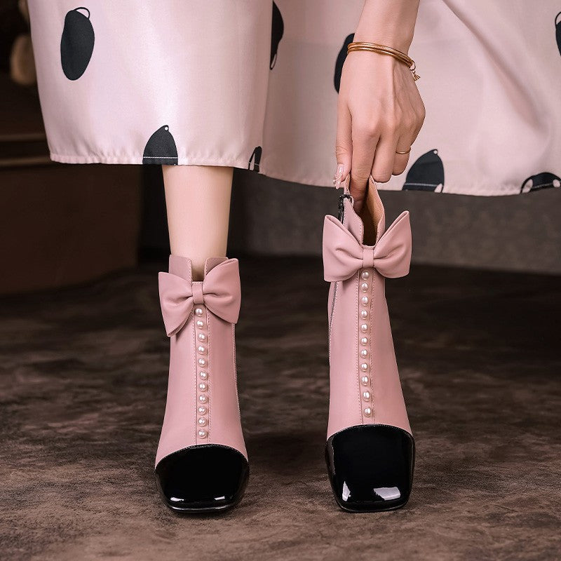 Bow-Knot Ankle Boots