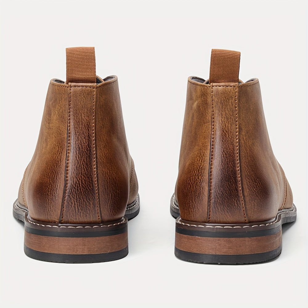 Vintage Solid Colour Ankle Boots