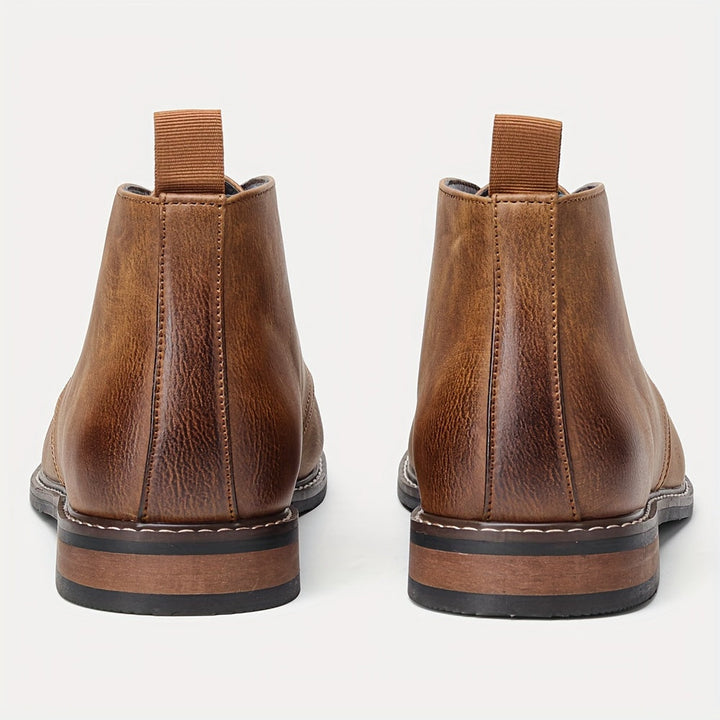 Vintage Solid Colour Ankle Boots