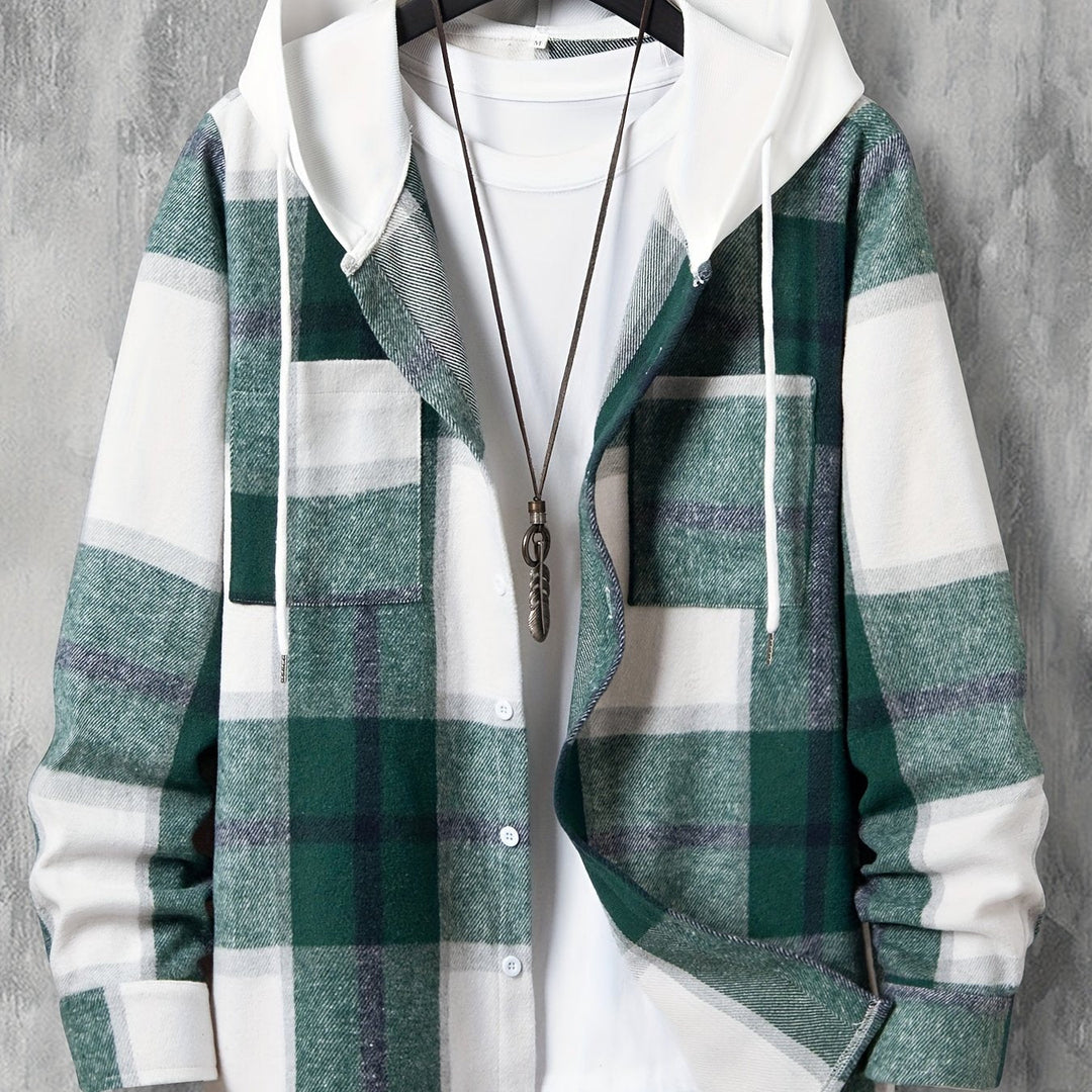 Long Checked Jacket