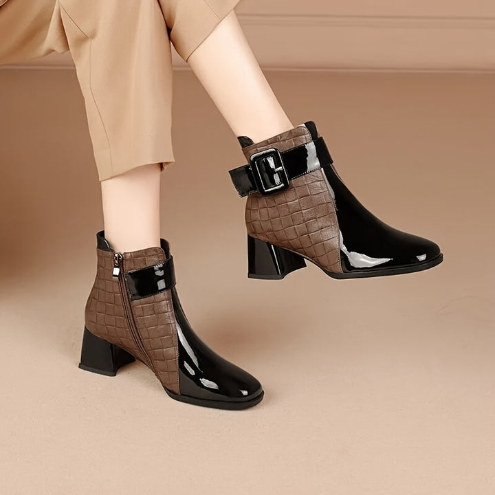 Pointed Toe Winter Boots with Side Zipper