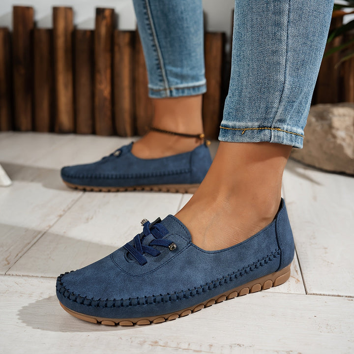 Lace Up Flat Walking Shoes