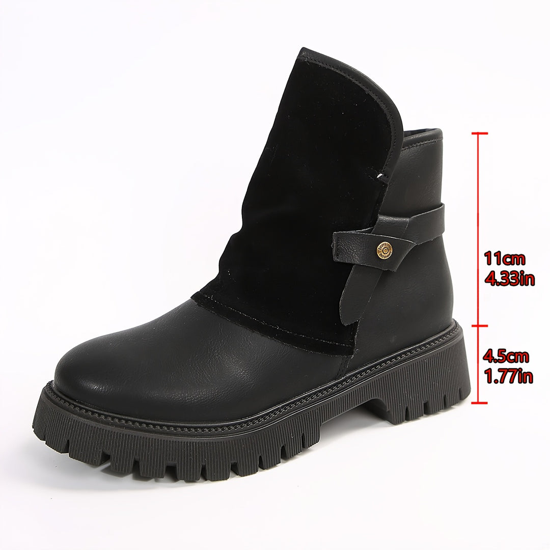 Women's Synthetic Leather Winter Boots