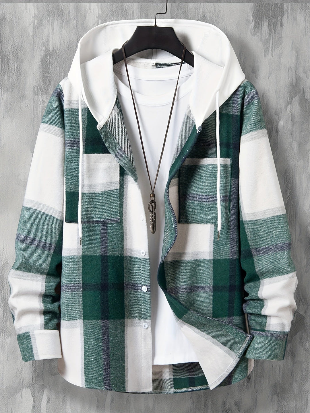 Long Checked Jacket