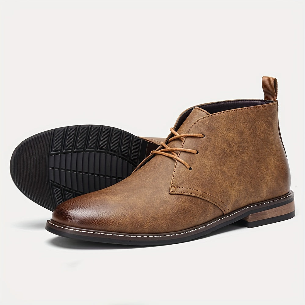 Vintage Solid Colour Ankle Boots