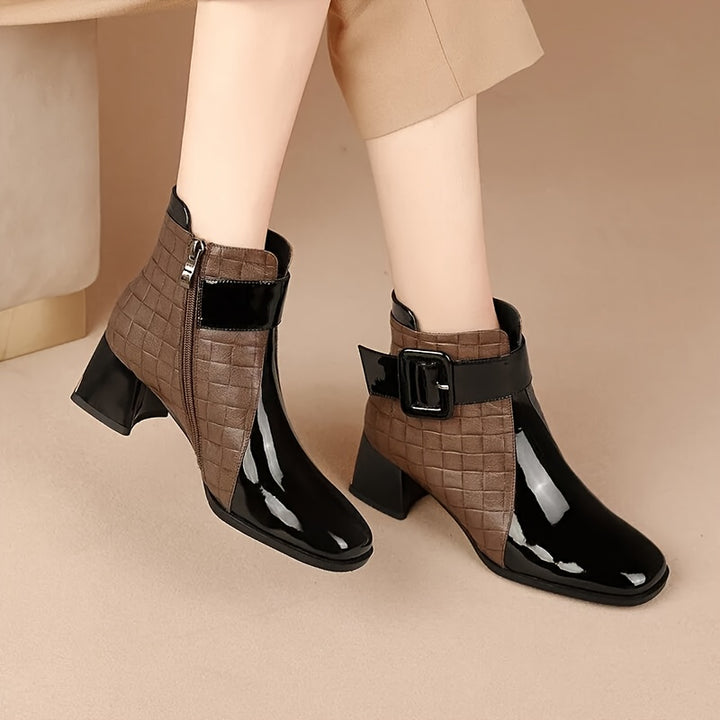 Pointed Toe Winter Boots with Side Zipper
