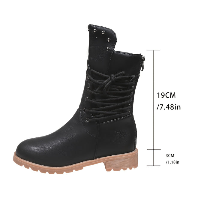 Women's Chunky Mid-Heel Boots