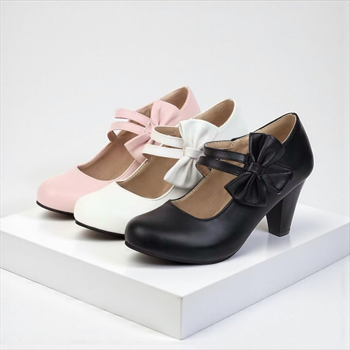 Mary Jane Bow Heels