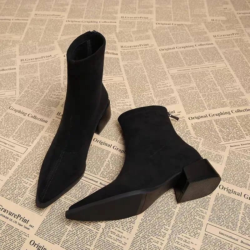 Thick Heels Ankle Boots