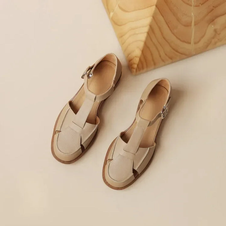 Leather T-Bar Mary Jane Shoes