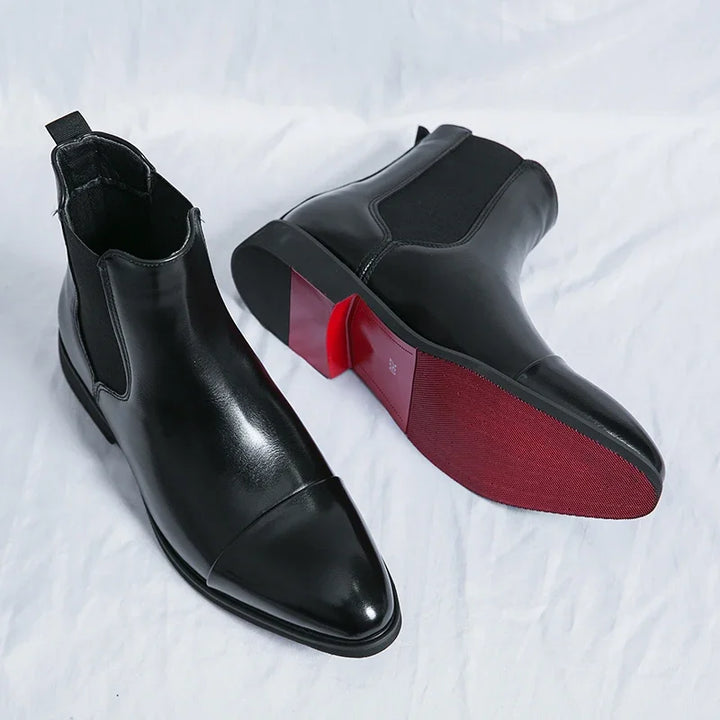 Round Toe Slip-On Mens Boots