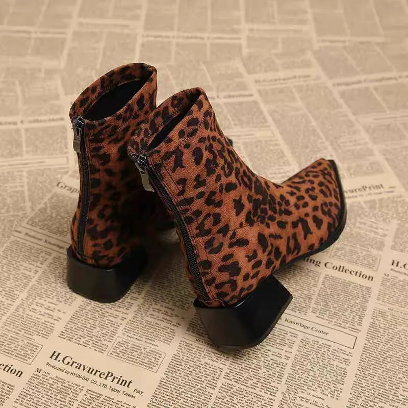 Thick Heels Ankle Boots