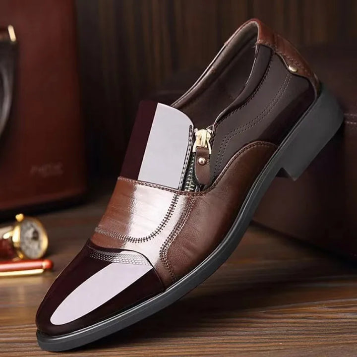 Side Zipper Pointed Shoes