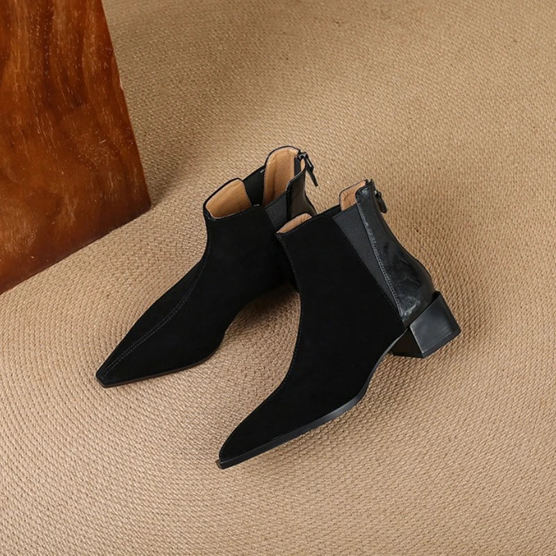 Elegant Back Zipper Boots