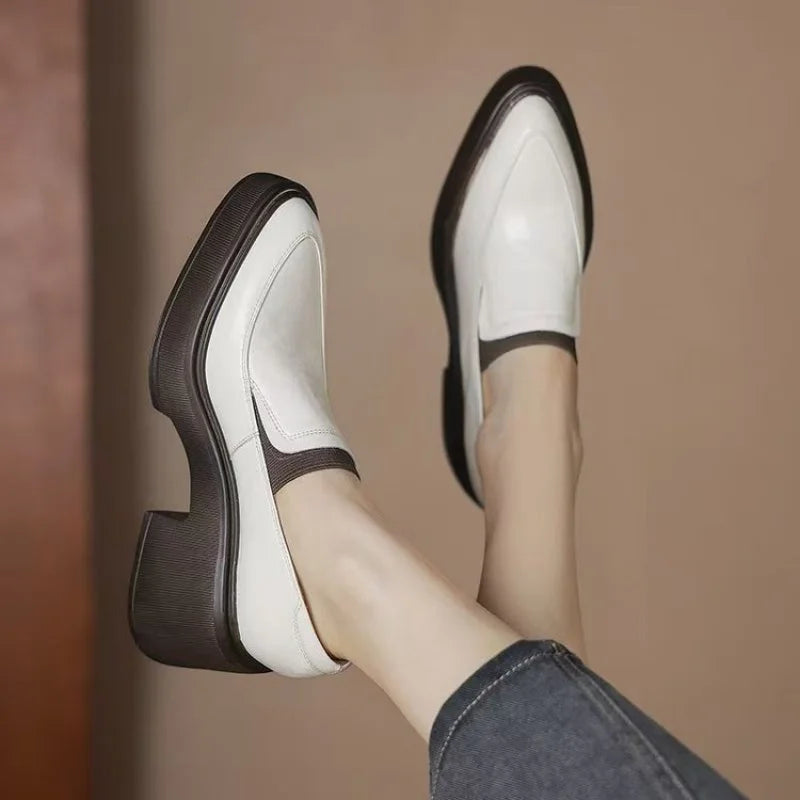 British-Inspired Chunky Platform Pumps