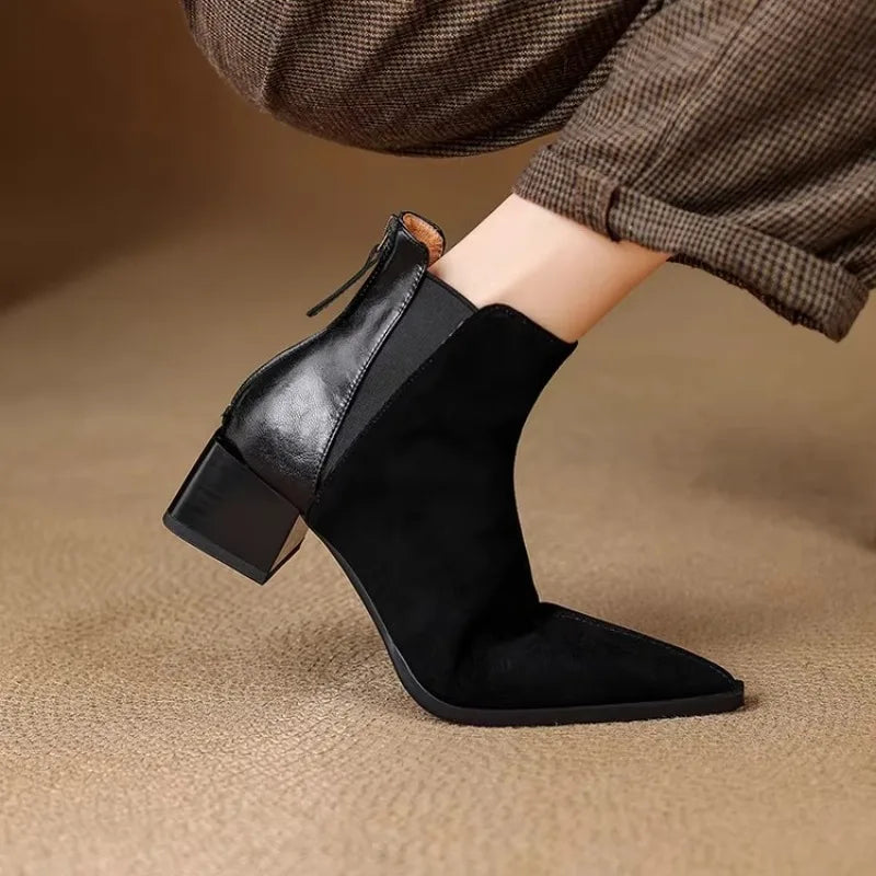 Elegant Back Zipper Boots