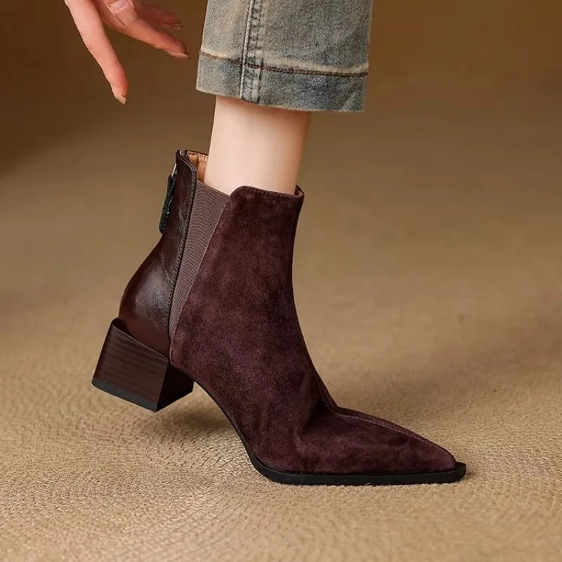 Elegant Back Zipper Boots