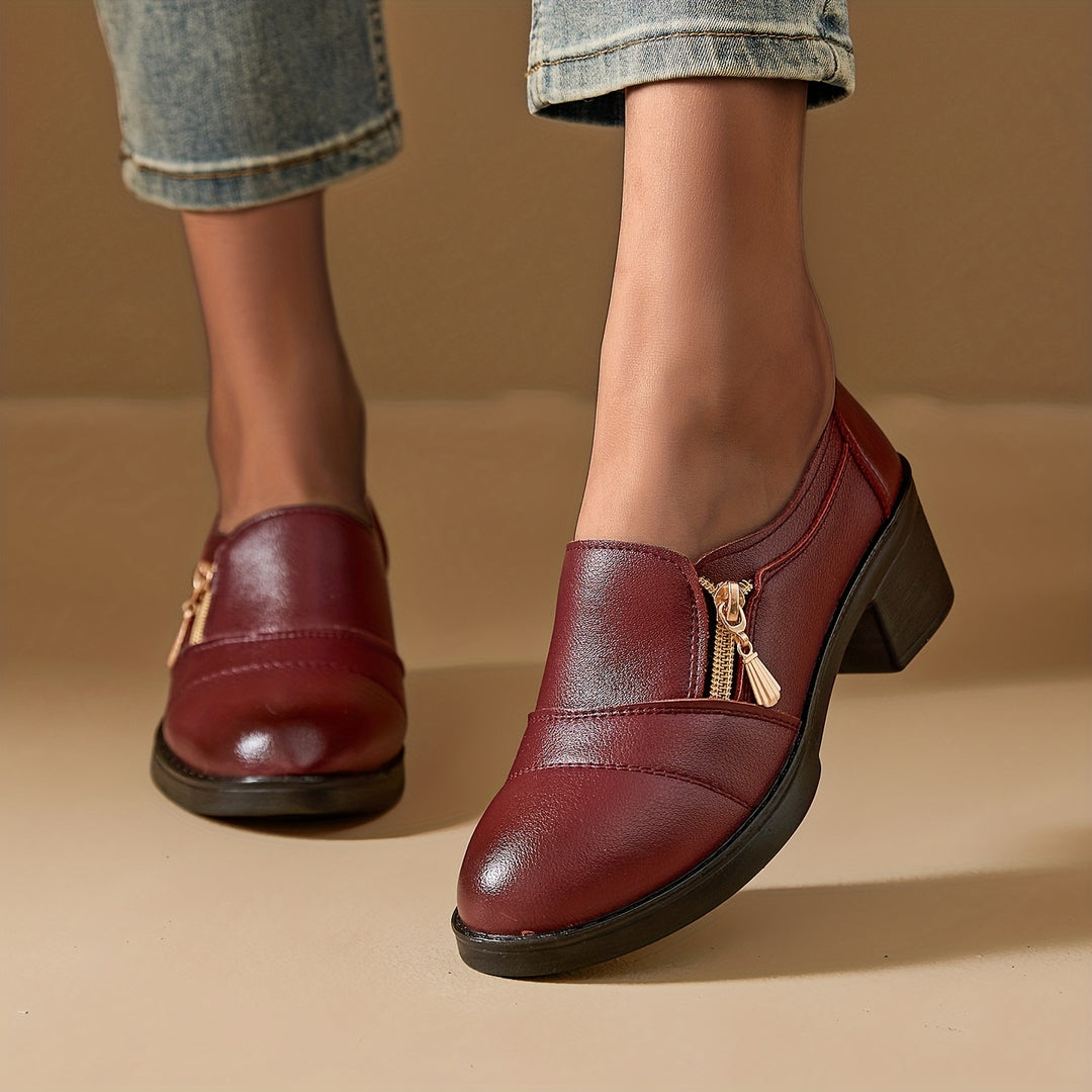 Chunky Platform High-Heel Mules