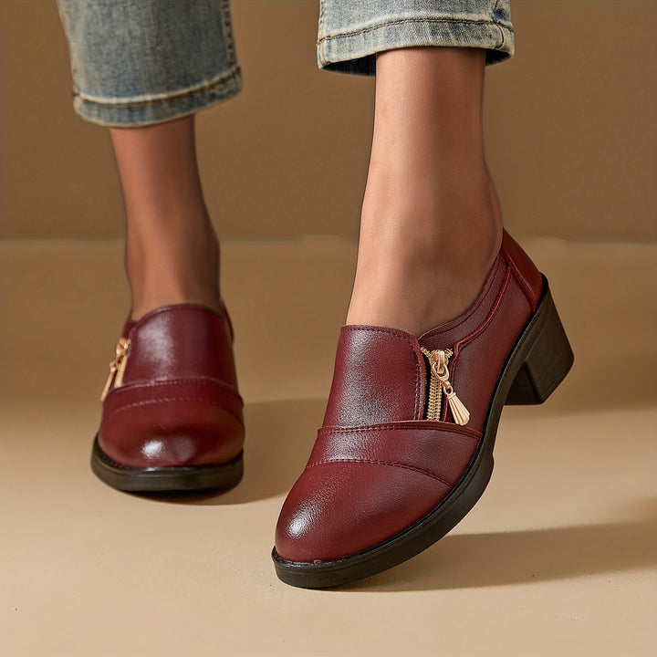 Chunky Platform High-Heel Mules
