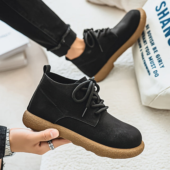 Retro Chunky Platform Work Shoes