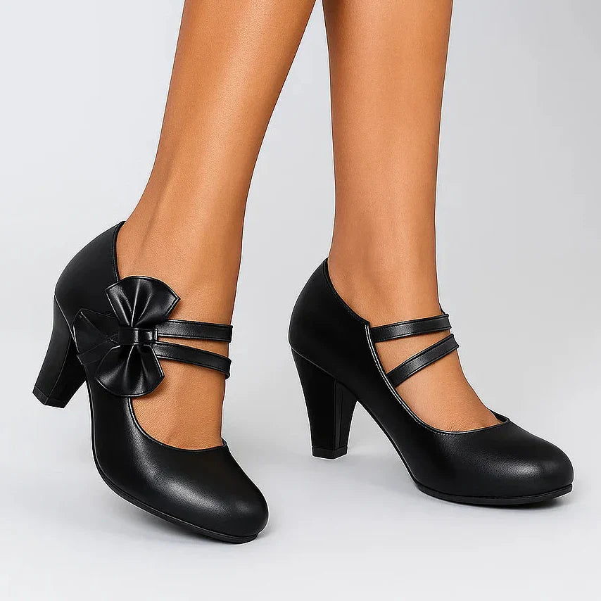 Mary Jane Bow Heels