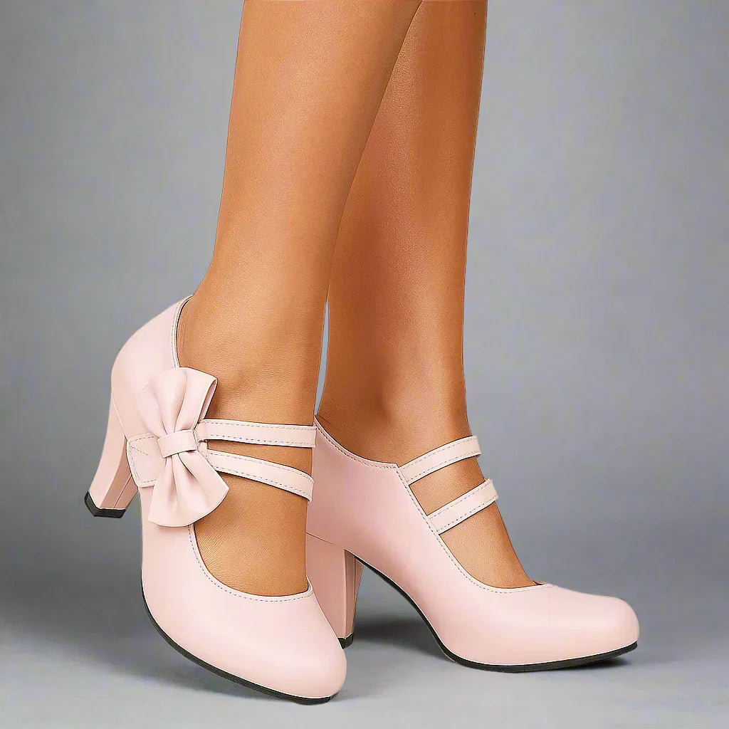Mary Jane Bow Heels