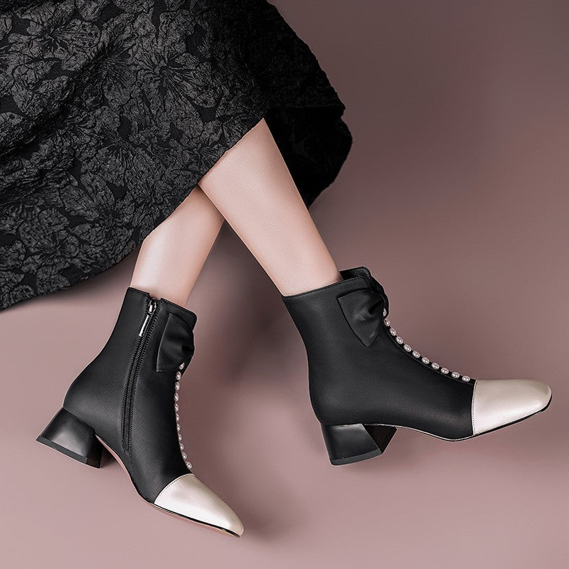 Bow-Knot Ankle Boots