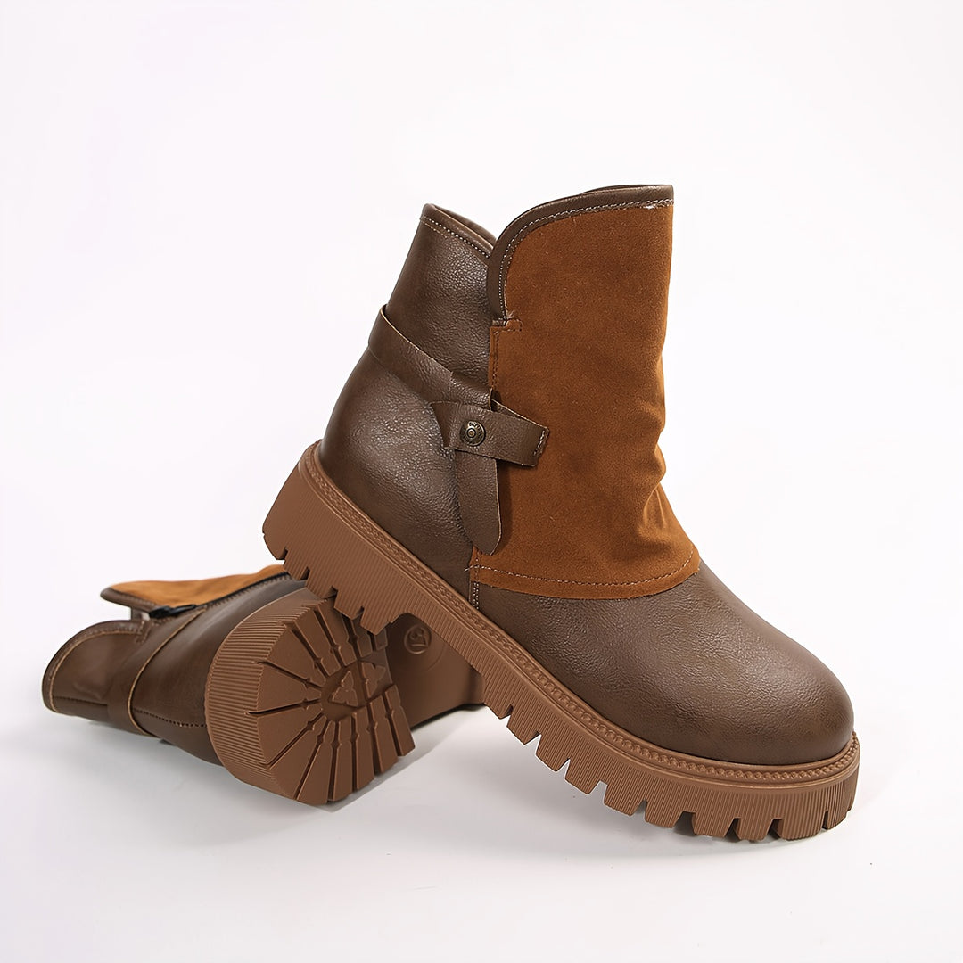 Women's Synthetic Leather Winter Boots