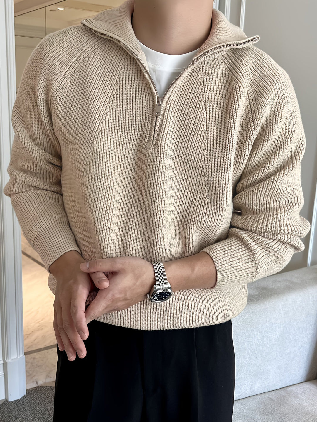 Zipped Sweater