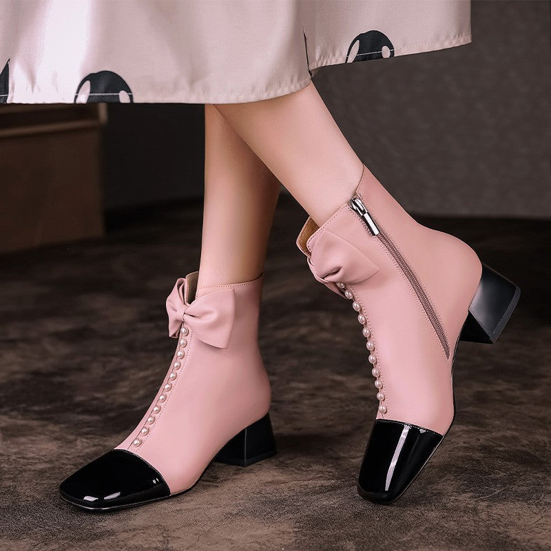 Bow-Knot Ankle Boots