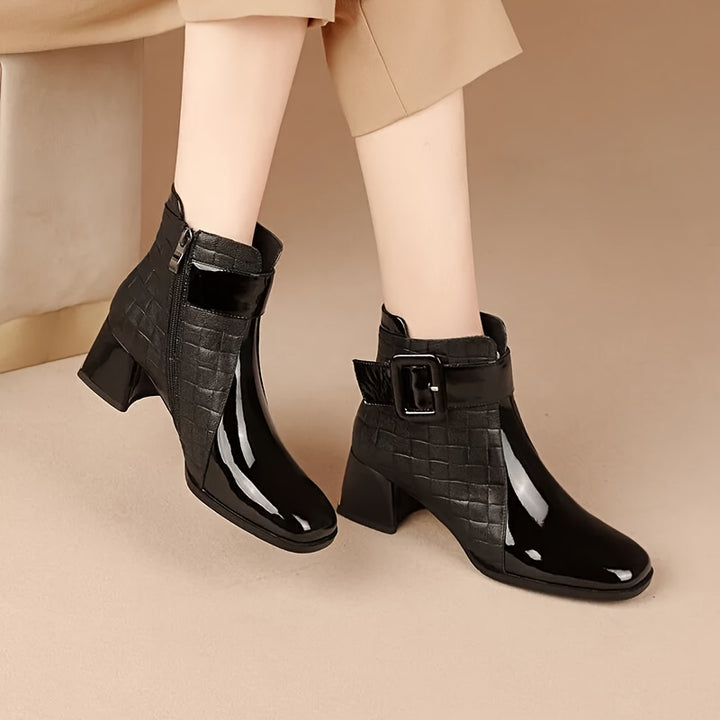 Pointed Toe Winter Boots with Side Zipper