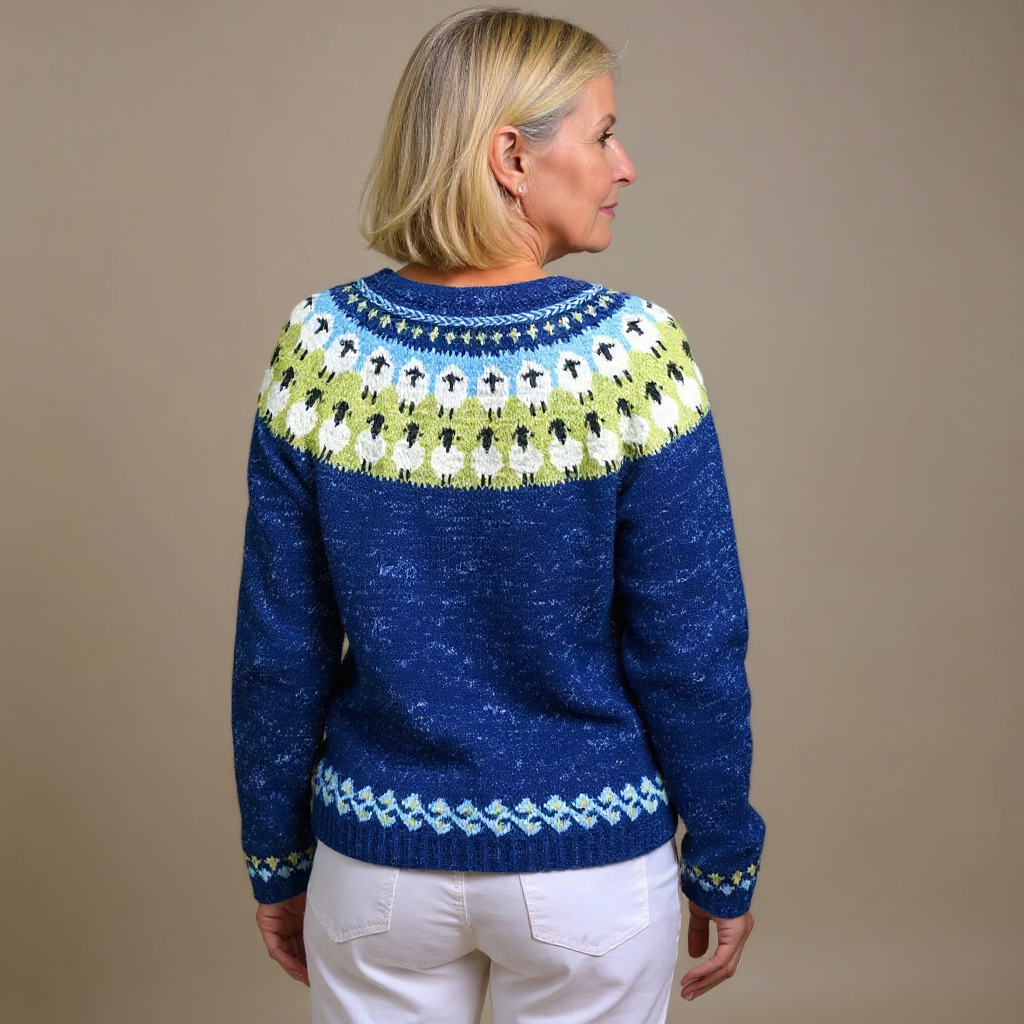 Blue Button Cardigan