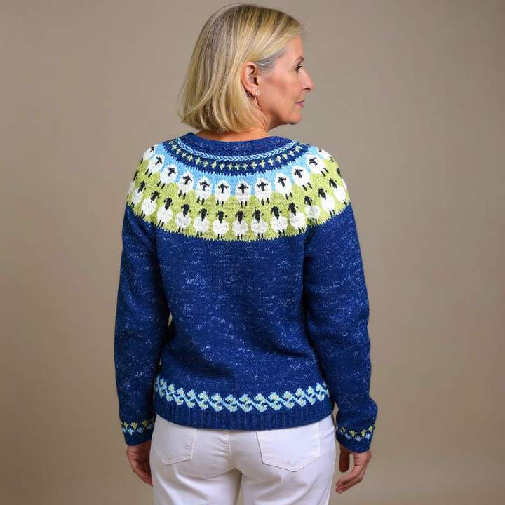 Blue Button Cardigan