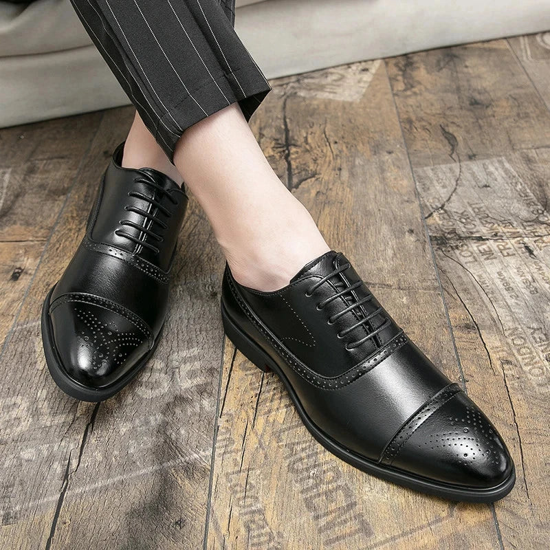 Lace Up Oxford Brogue Shoes